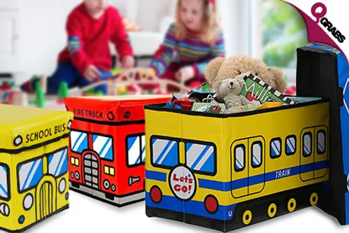 From QR55 Make Storing Fun & Enjoyable with Children's Storage Boxes - choose from 3 Playful Designs! (Up to QR297 Value)